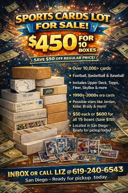 ๐ฅ SPORTS CARDS LOT FOR SALE โ GREAT DEAL!