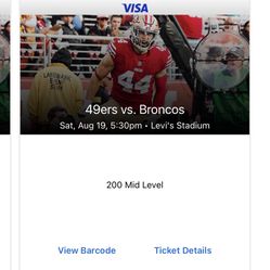 Denver Broncos At San Francisco 49ers