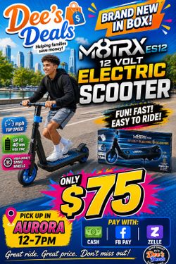 Electric Scooter BRAND NEW IN BOX ONLY $75
