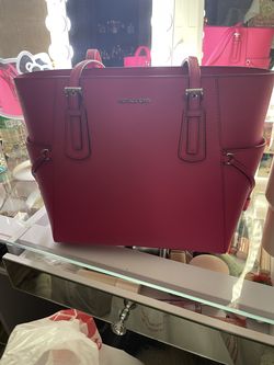 Authentic MK fuchsia pink tote bag