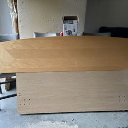 Solid oak wood headboard 