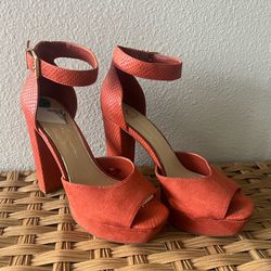 Orange Jessica Simpson Heels