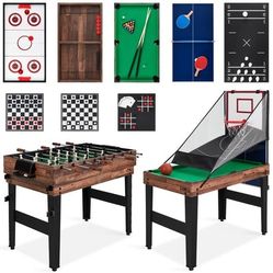 13-in-1 Combo Game Table Set w/ Ping Pong, Foosball, Basketball, Air Hockey
Product Images