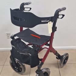 Rollator Walker with Seat, Tall Walkers for Seniors