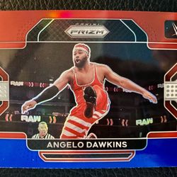 Angelo Dawkins 2022 Panini Prizm WWE #64 RED WHITE & BLUE PRIZM! 