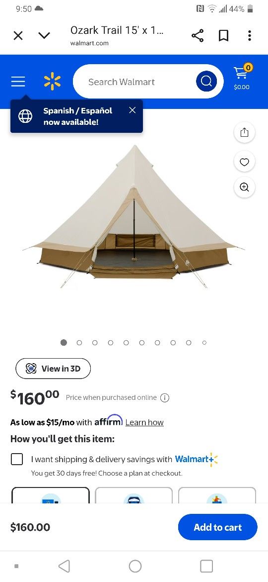 8 Person Glamping Tent/yurt Brand New
