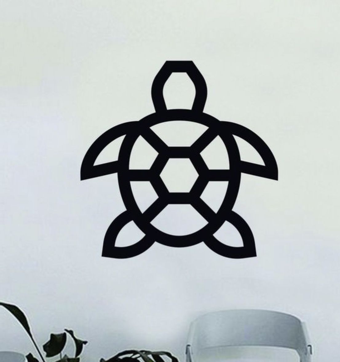 PRE MADE Wall Decal Home Decor Turtle