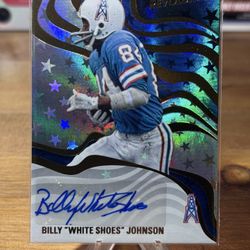 RSA-BJN Billy "White Shoes" Johnson 2025 Panini Revolution - Revolution Signatures Astro