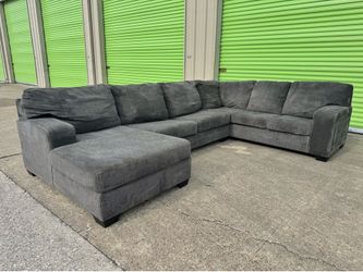 Dark Grey U Shaped Sectional Sofa