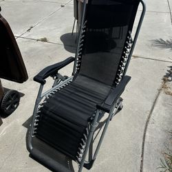  Folding Chair Lounger With Cushion 