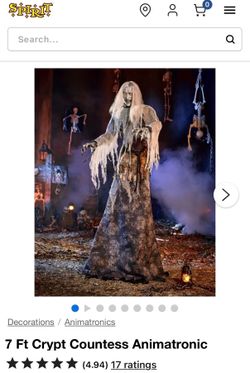Spirit Halloween Count Cryptess NEW IN BOX