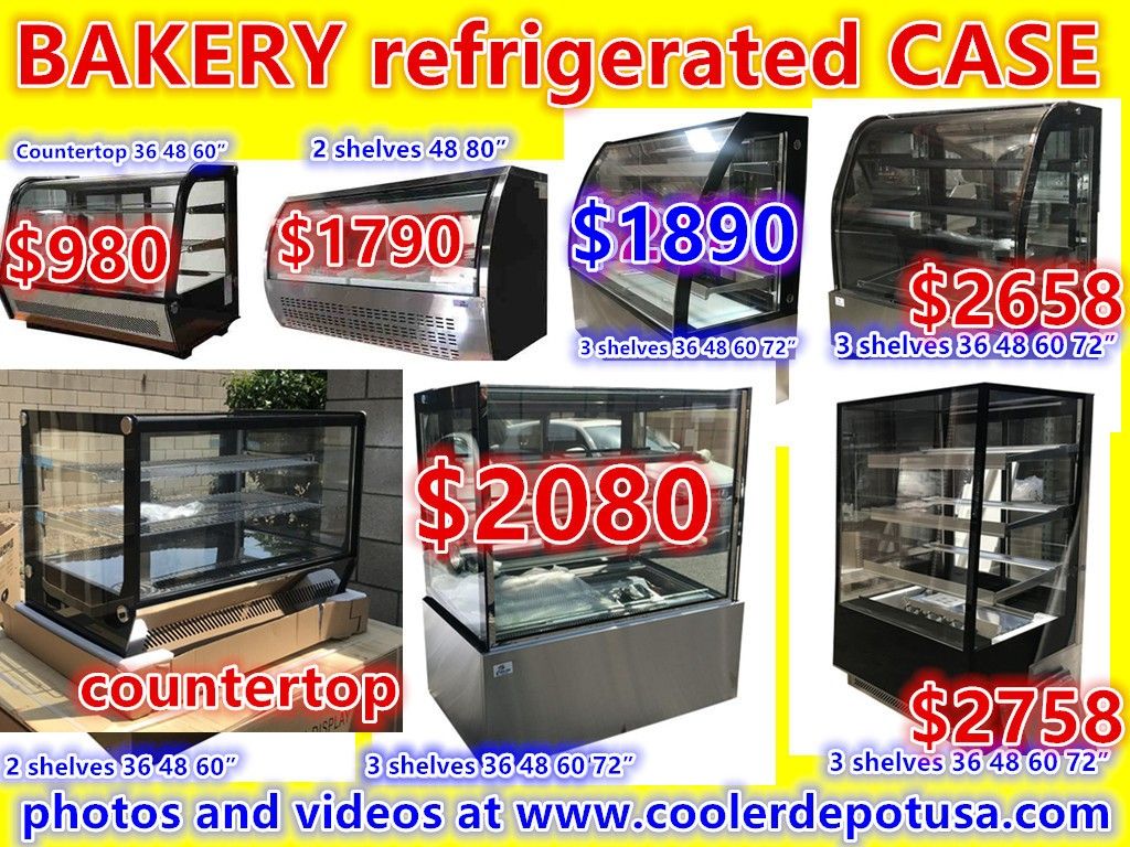 SHOW BAKERY PASTRY DELI CASE REFRIGERATOR Desk Top NSF RESTAURANT EQUIPMENT