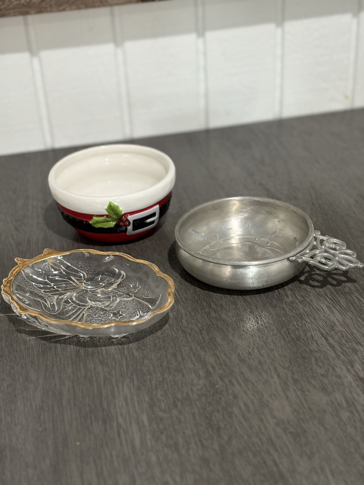 Small Serving Bowls/Christmas Candy Dish - Set of 3