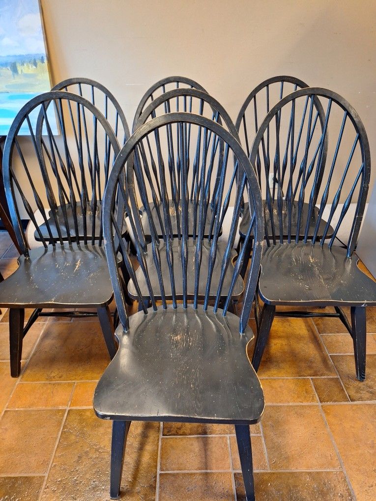 Seven Dining Chairs 