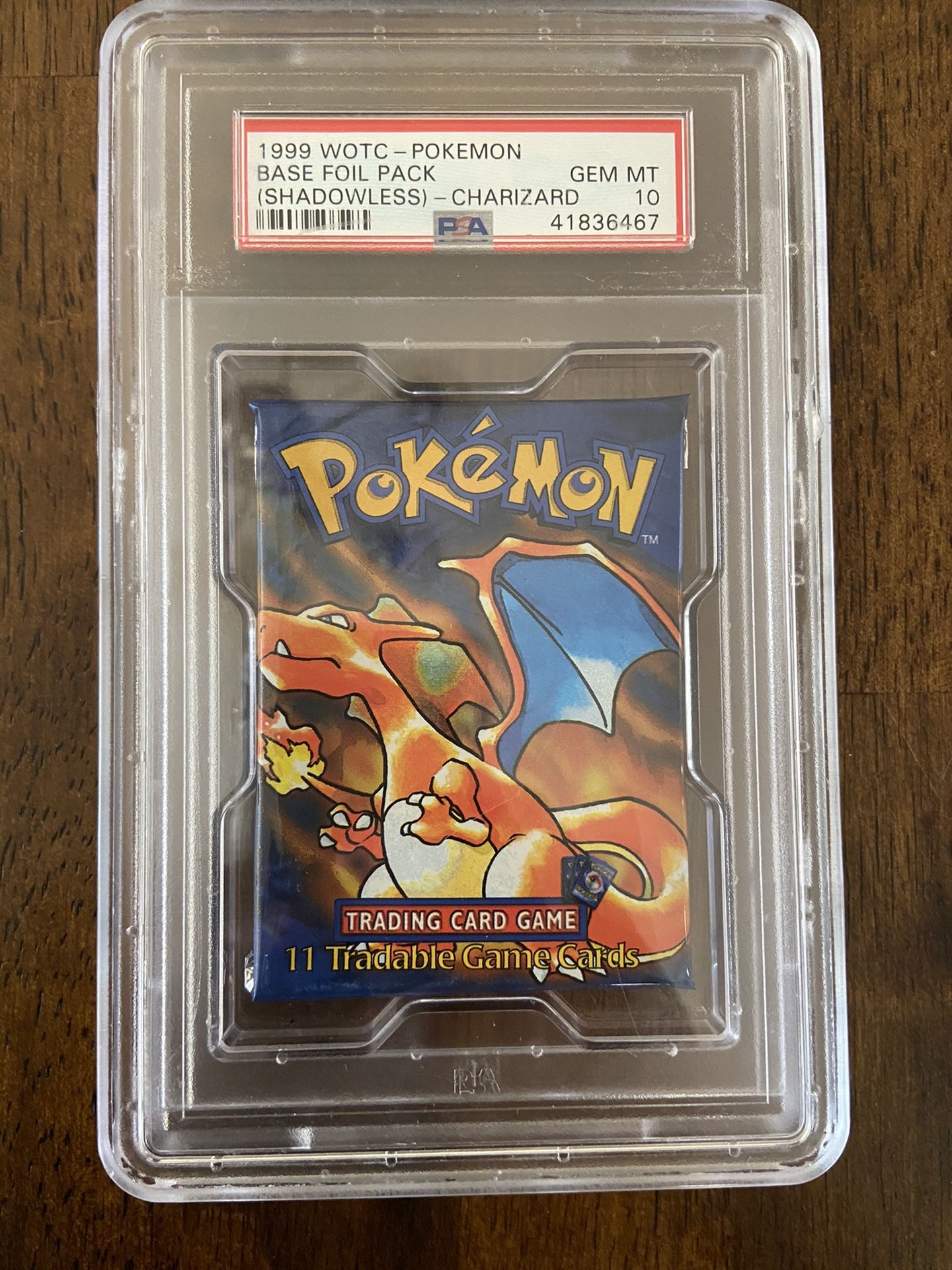 PSA 10 shadowless base set booster pack - Charizard