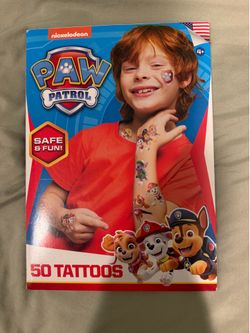 PAW Patrol Temporary Tattoos – 50 Tattoos Pack (New)