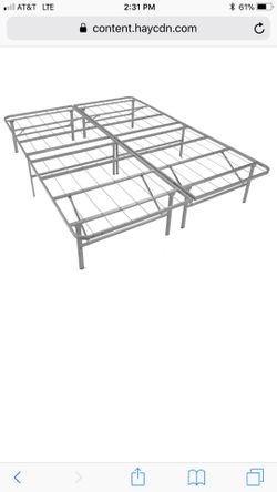 King platform bed frame new in the box