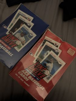 unopened old baseball card boxes (2)