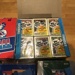 Baseball Football Hockey Cards. Sealed Packs. 