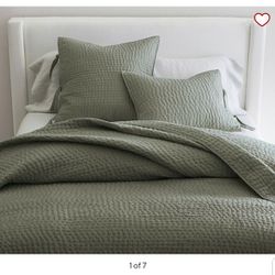 Pottery Barn King Pick Stitch Collection 