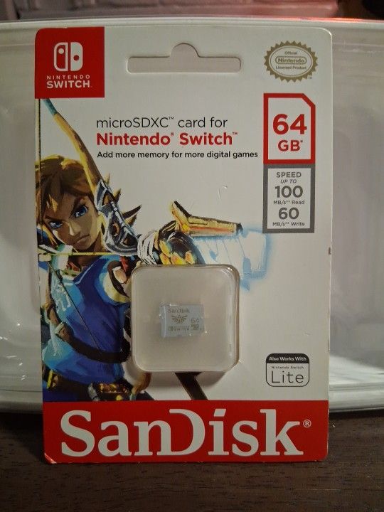 SanDisk Brand New Nintendo Switch 64 Gb Sealed