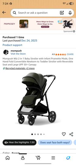 Mompush 2 in 1 Stroller