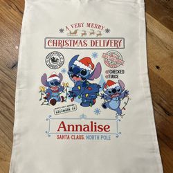 Stitch Santa Sack 