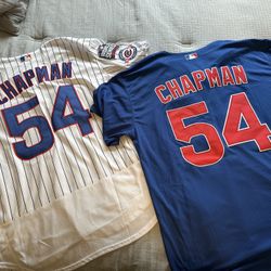 Chicago Cubs Majestic Jerseys-Chapman 