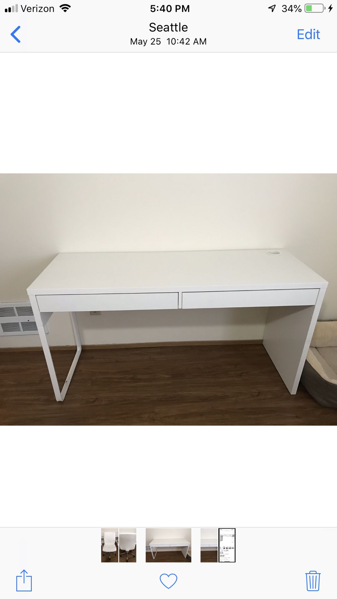 IKEA White Desk