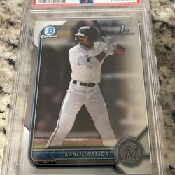 2022 1st Bowman Chrome #BCP3 Khalil Watson PSA 10 Gem Mint