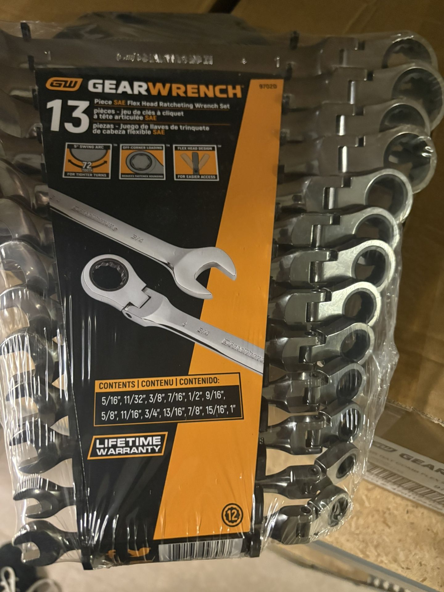 GEARWRENCH 13pc SAE Flex Head Ratcheting Wrench Set β Brand New & Sealed! 1/2 Off Price On amz