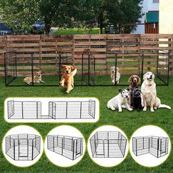 Dog Fences for the Yard, Camping, Dog Pens Outdoor, Dog Pen Indoor, 8 Panels Dog Playpen for Small/Medium/ Dogs, 40 Inch Height Pet Exercise Pen for R