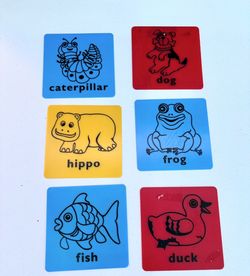 Animals Stencil Tracers-art, science, vocabulary, like new, classroom, daycare, farm, zoo