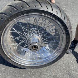 Back Wheel Wit Tire Dunlop 250/40R18 For Motorcycle Harley Davidson Etc