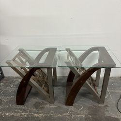 Glass Top Coffee And End Table Set