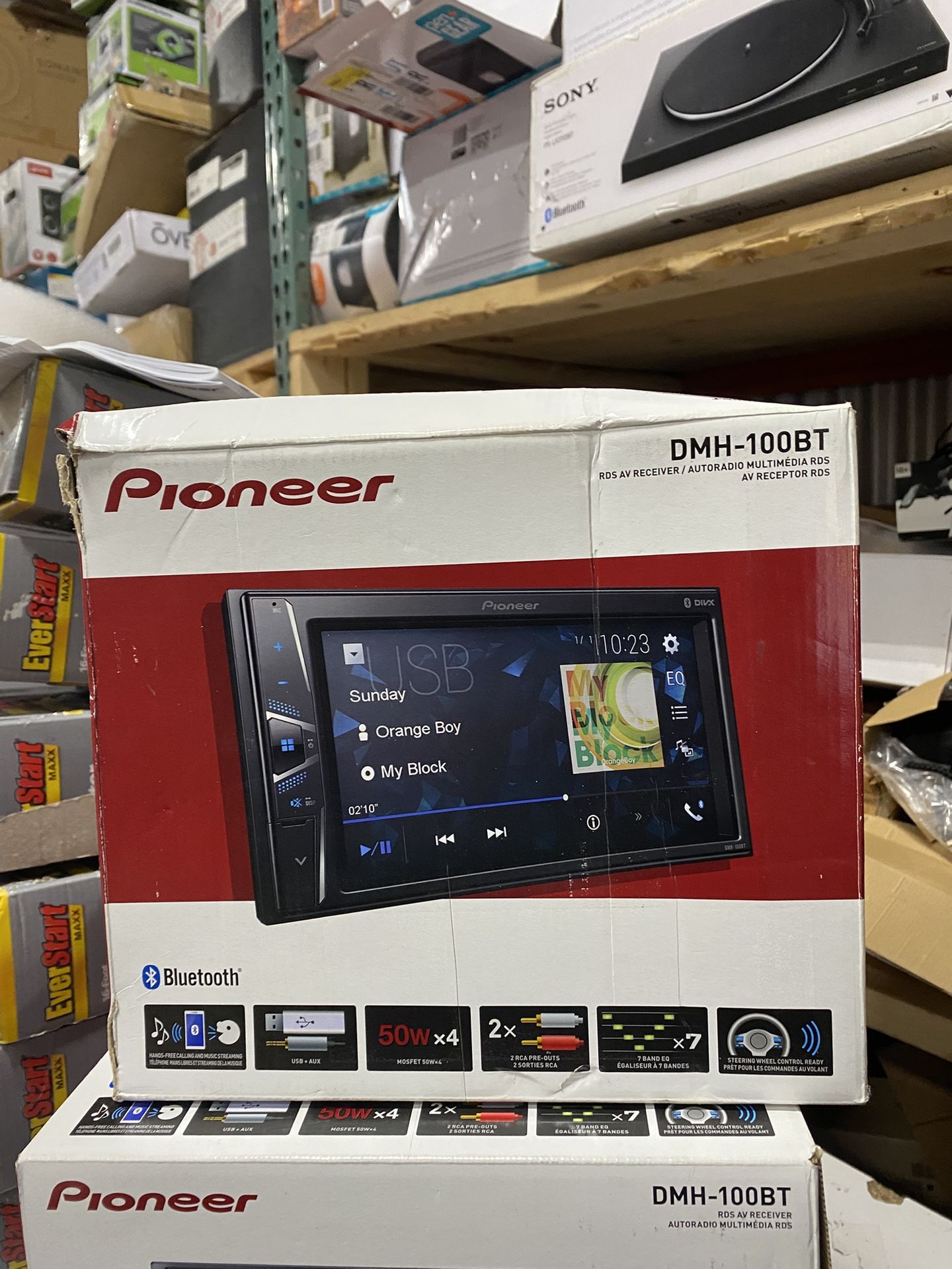 Pioneer AVH-120BT Double Din 6.2" Touchscreen Bluetooth Car Stereo, Android Compatible (New)