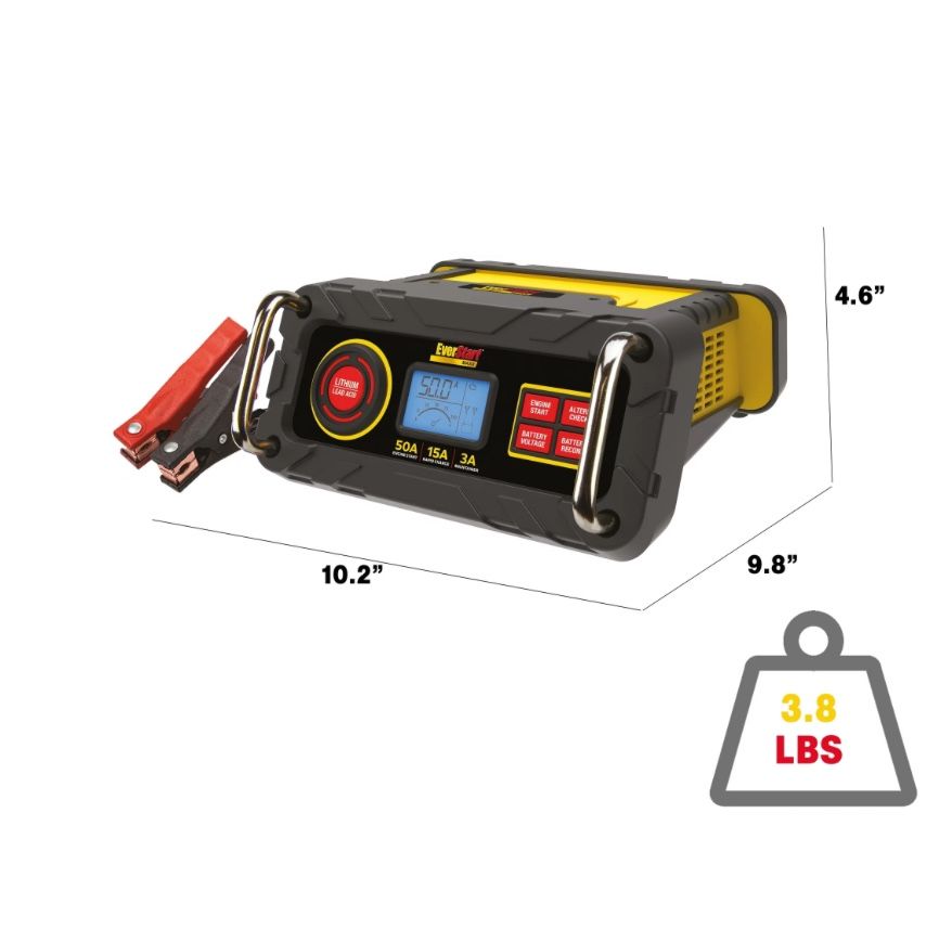 The EverStart MAXX BC50BE 15 Amp Battery Charger and Maintainer