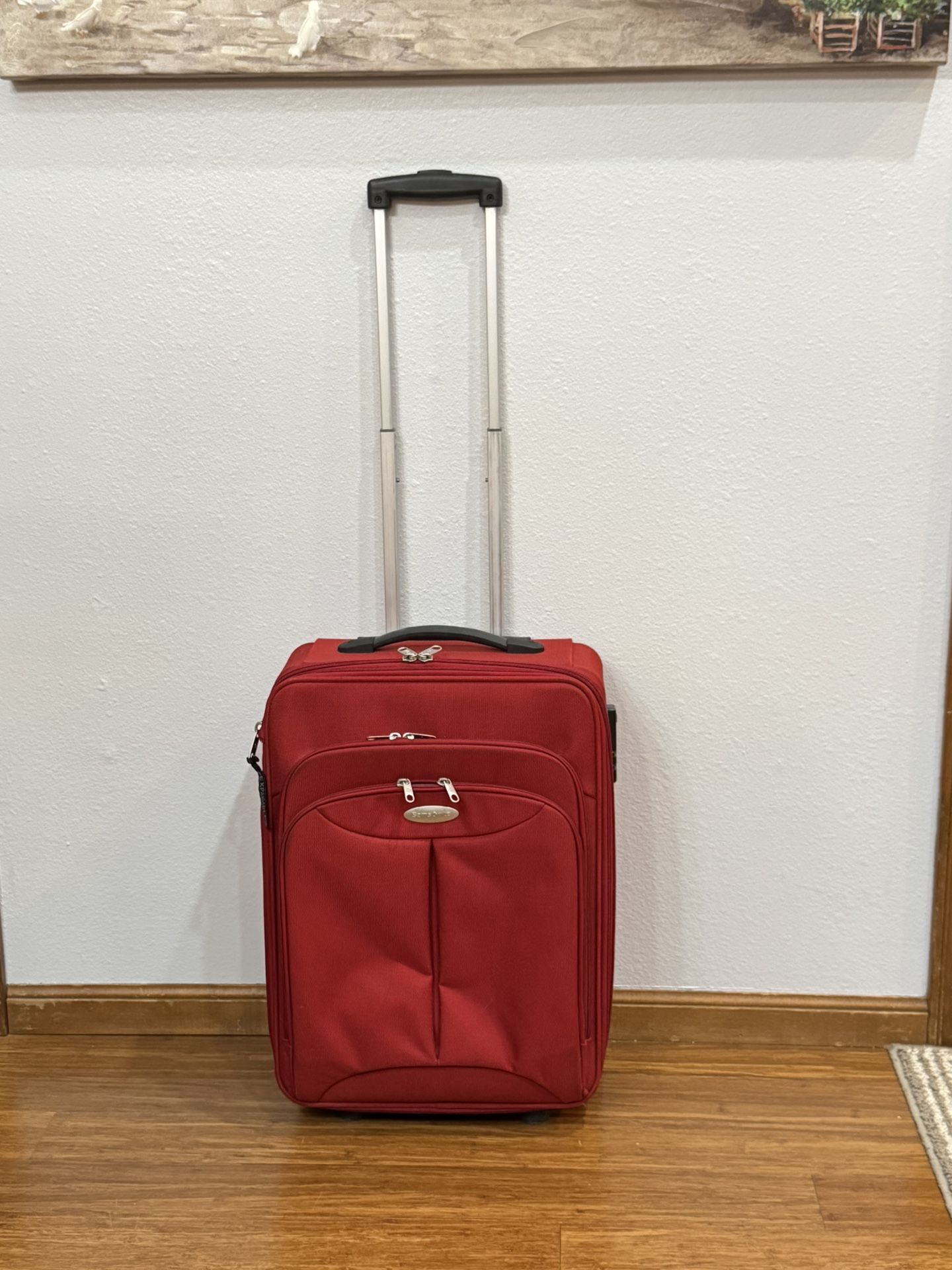 Red Carry-On Suitcase