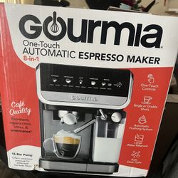 Gourmia 8-in1 Espresso Maker Machine  Opened Box