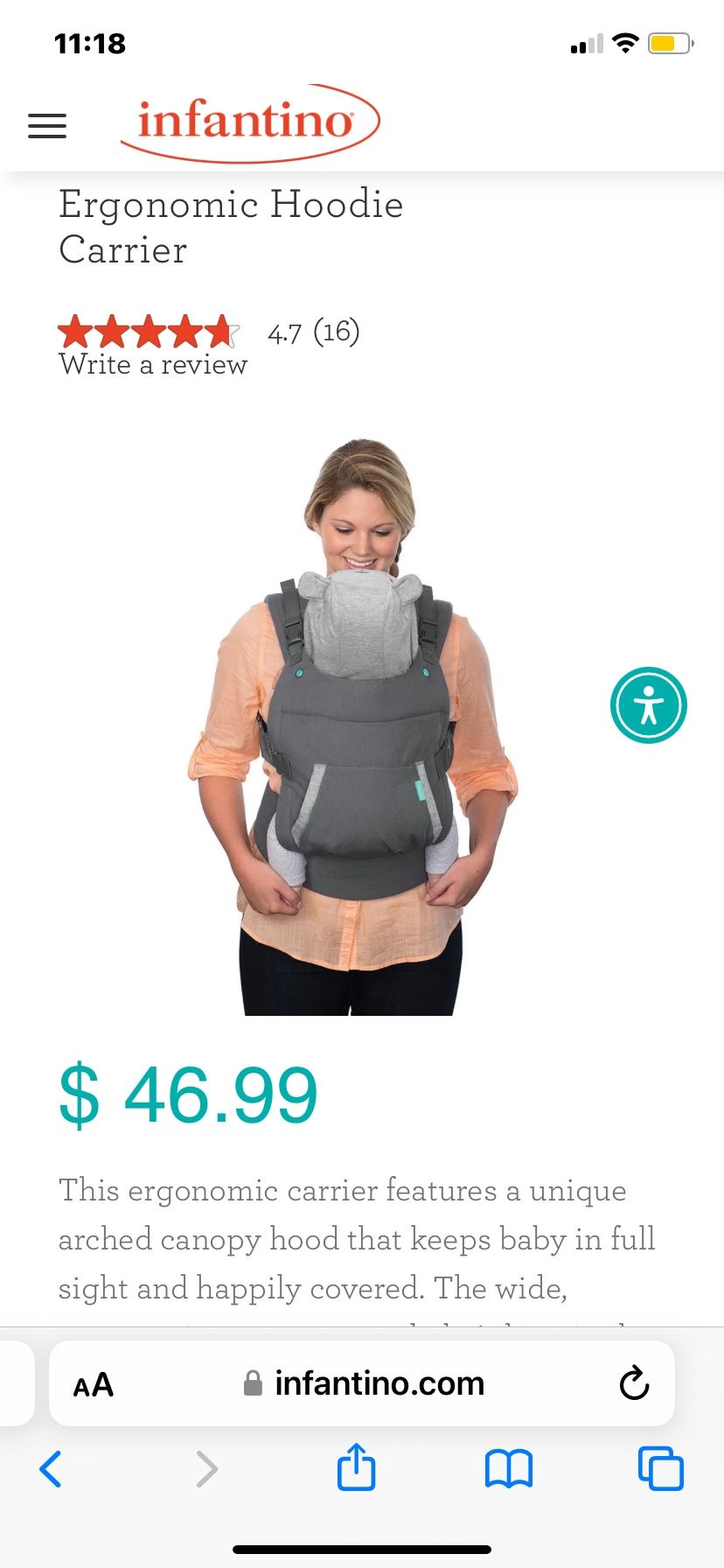 Baby Carrier! BRAND NEW. NEVER USED.