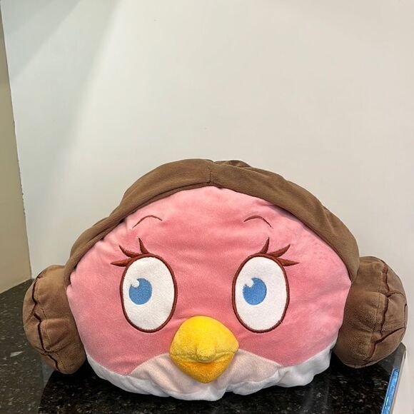Angry Birds Star Wars Princess Leia 11 Pink Bird Plush Stuffed Toy 