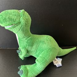 Disney Store Pixar Toy Story Rex 15” Plush Dinosaur 