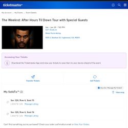 The Weeknd: After Hours Til Dawn Tour with Special Guests