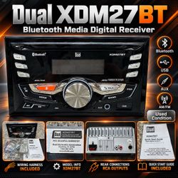 Dual XDM27BT Media Digital Receiver with Bluetooth Car Radio