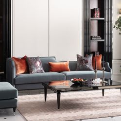 La Francaise Black Ice/Azure Mansion Sofa