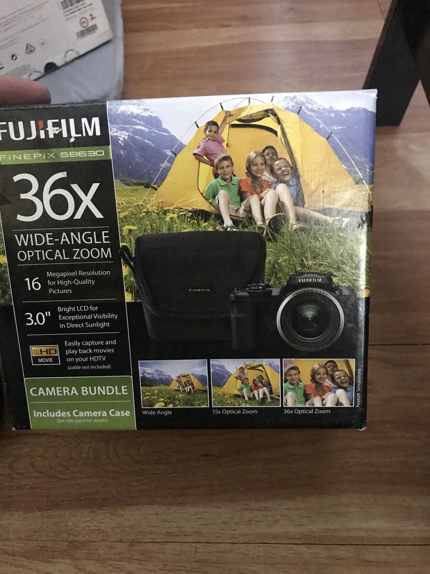 Fujifilm Finepix s8630 Camera Bundle 36 x wide angle optical zoom 16 MP 3.0