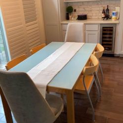 Glass Top Dining Table