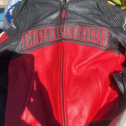 Alpine Motorcycle Leather Jacket L
