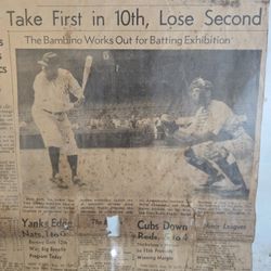 Babe Ruth / Bambino News Paper