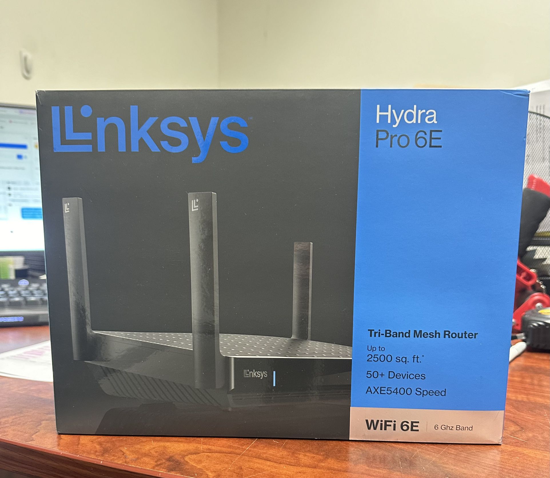 Linksys Hydra Pro 6E Tri-Band Mesh WiFi 6E Router Brand New In Box 